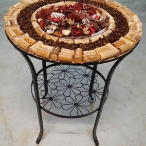 RED AND GRAY CORK